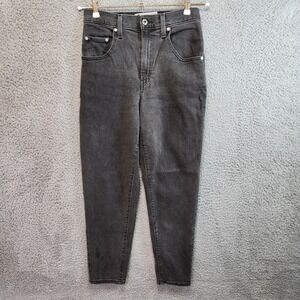 Levis Silver Tab Mom Jeans Womens 27x27 (Fits‎ 27x25.5) Faded Black High Rise